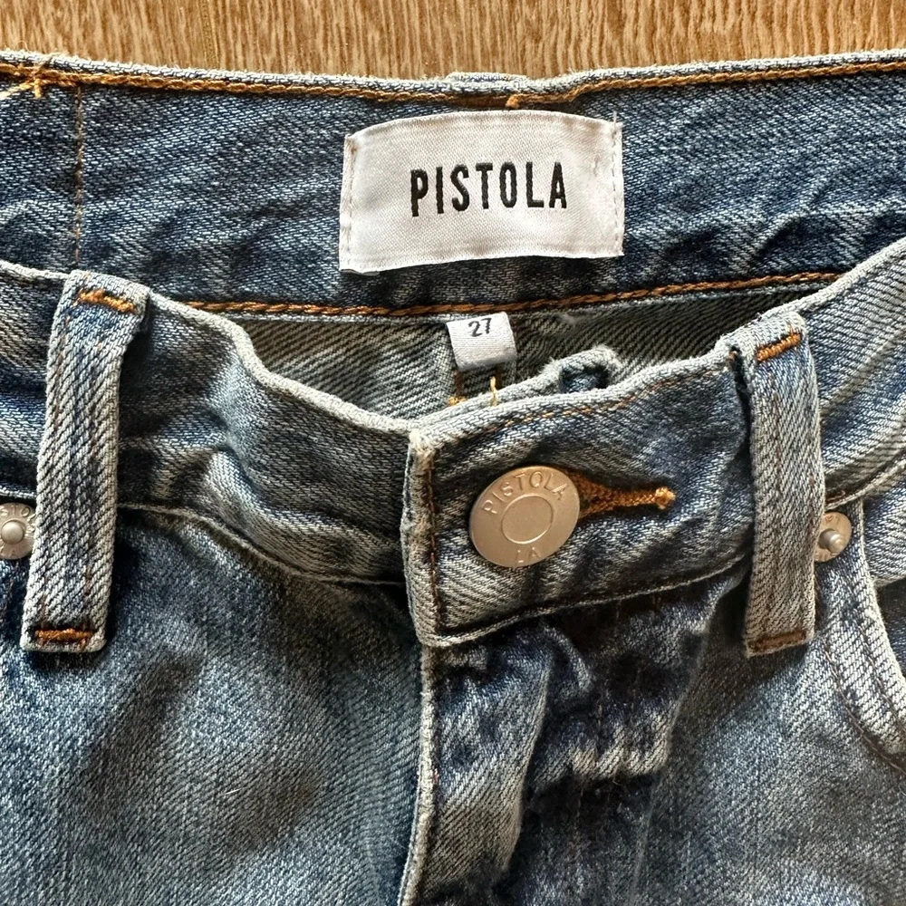 Pistola - Presley High Rise Relaxed Roller Jeans - Picture 1 of 6